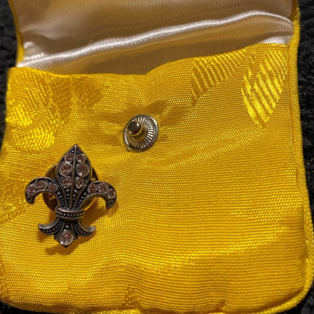 Flor De Lis lapel pin